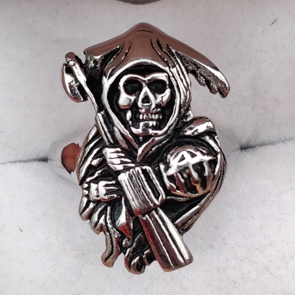 Other - Heavy ss grim reaper skeleton biker ring